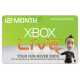 12 Month Xbox Live Gold